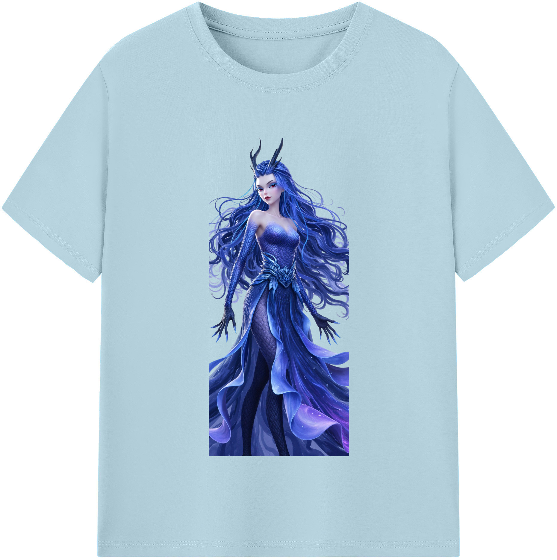 （画像用） Ne Zha 2 ナタ 魔童の大暴れ 綿100％半袖Tシャツ（フロントプリント）